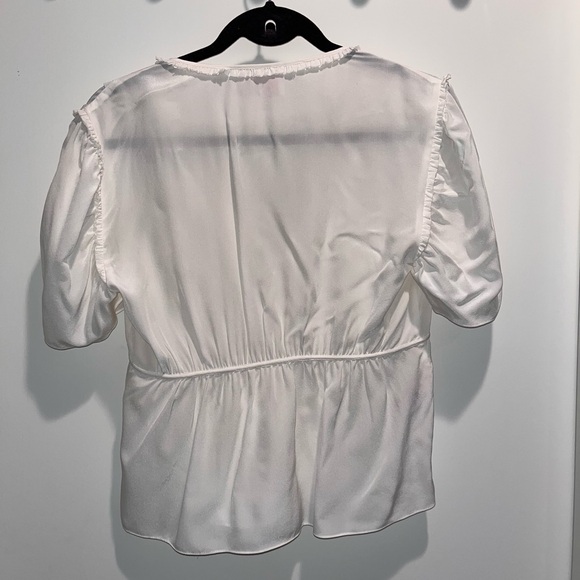 White Sheer Blouse - Picture 12 of 14